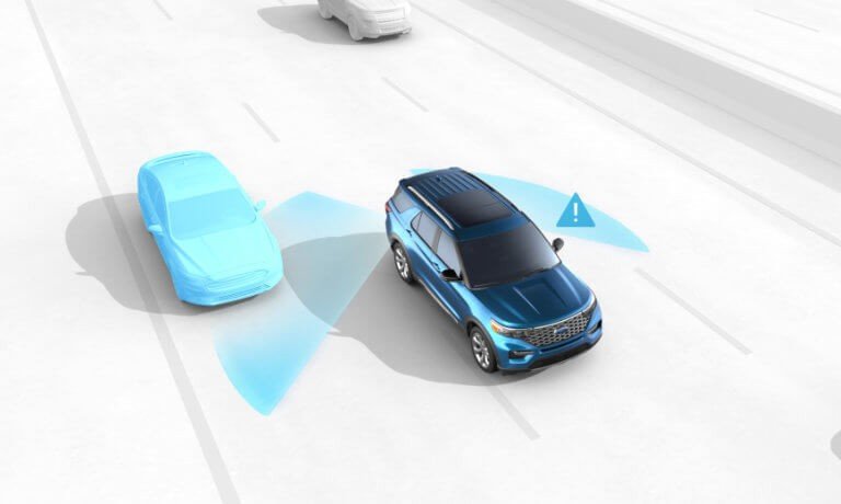 2021 Ford Explorer with blind spot collision sensors