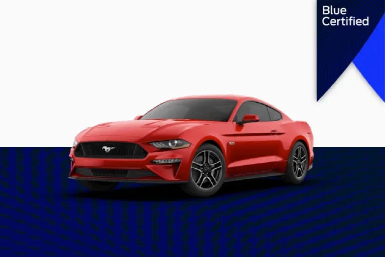 Red vehicle - Blue Certified