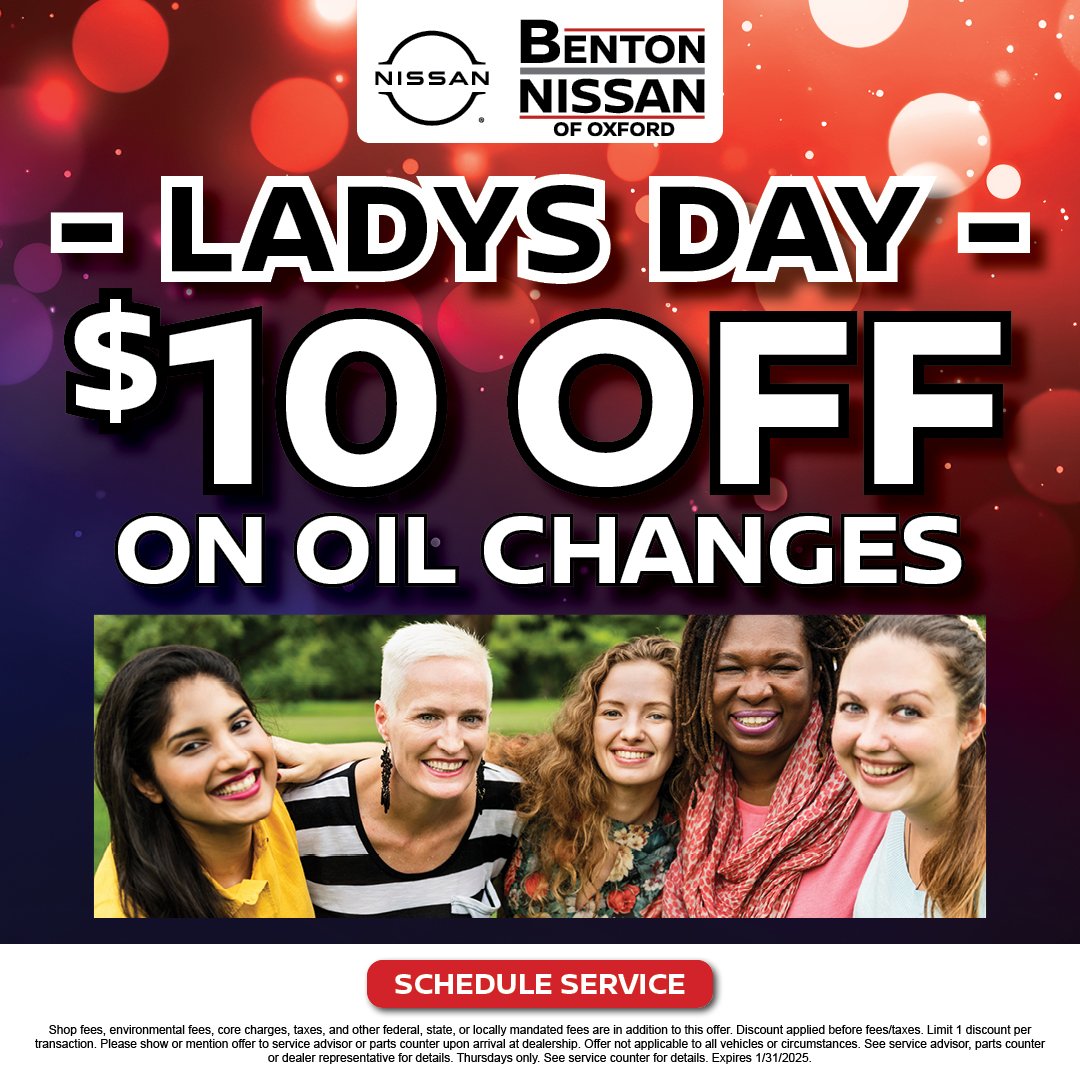 Service Coupons - Save Money At Benton Nissan in Oxford AL