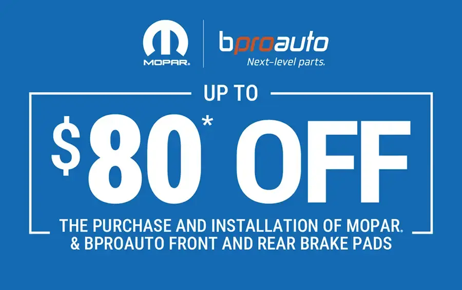 Up to $80 Off Brakes