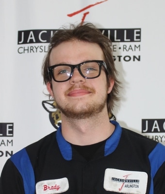 Service Technician Brady Potthast in Service at Jacksonville CJDR Arlington