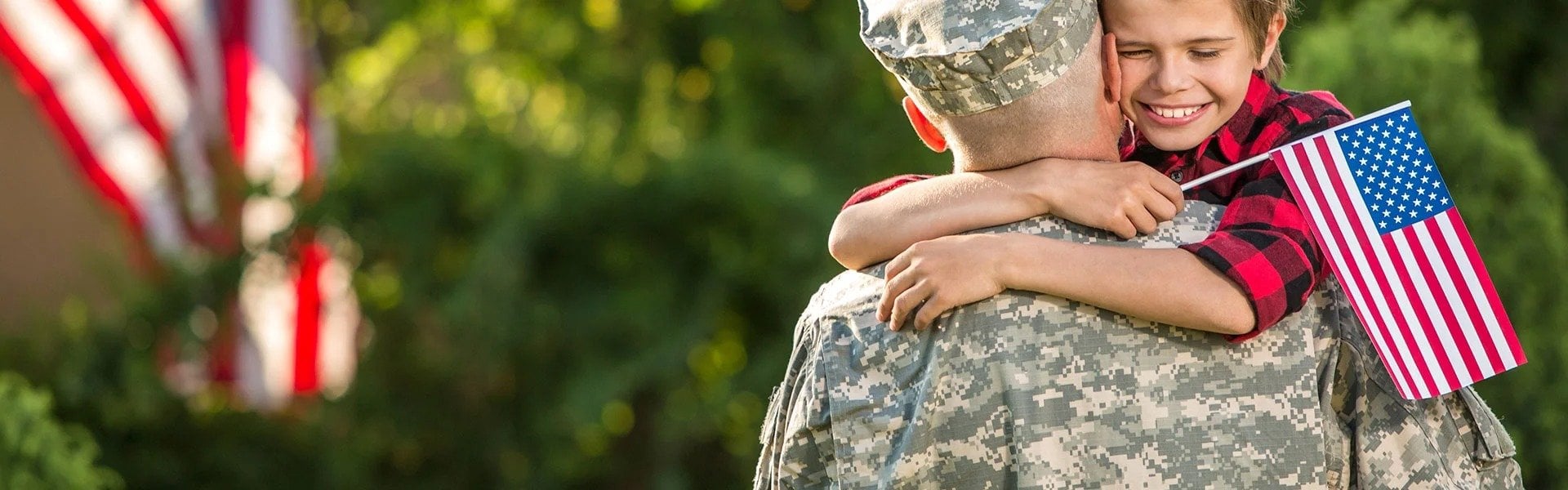 Carman Ford military man with kids