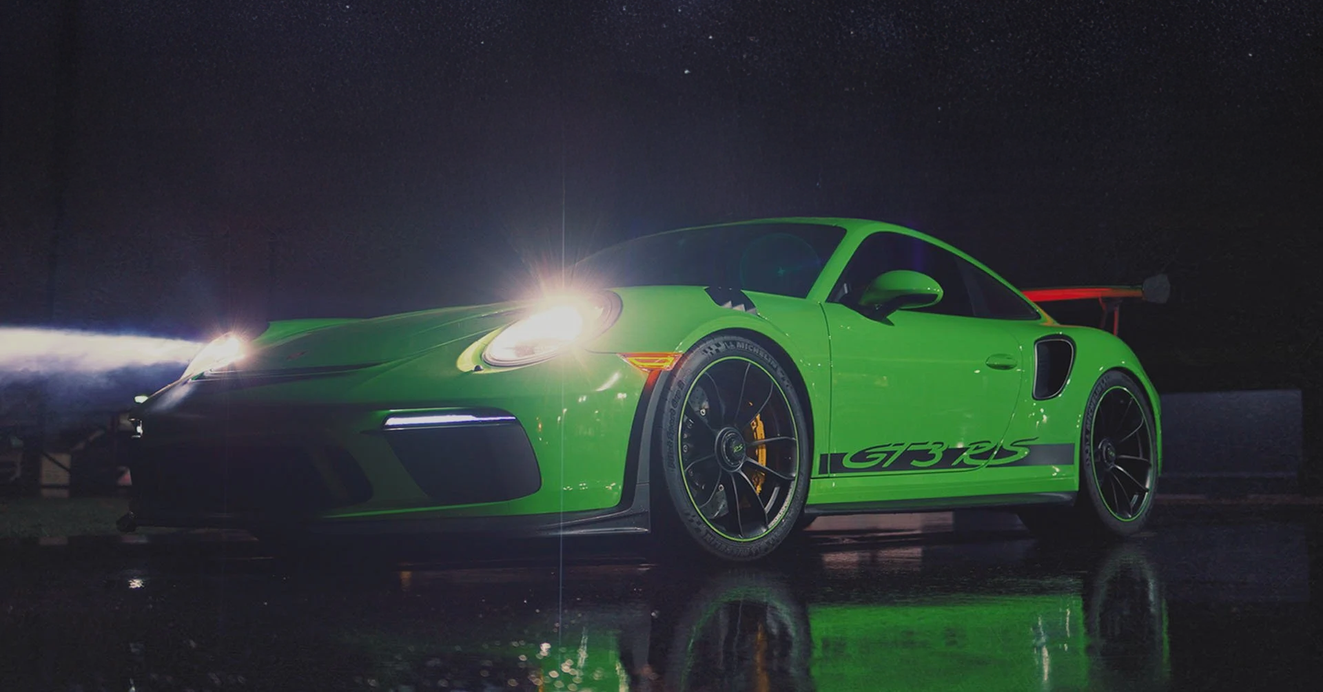 Bright Green Porsche GT3 RS