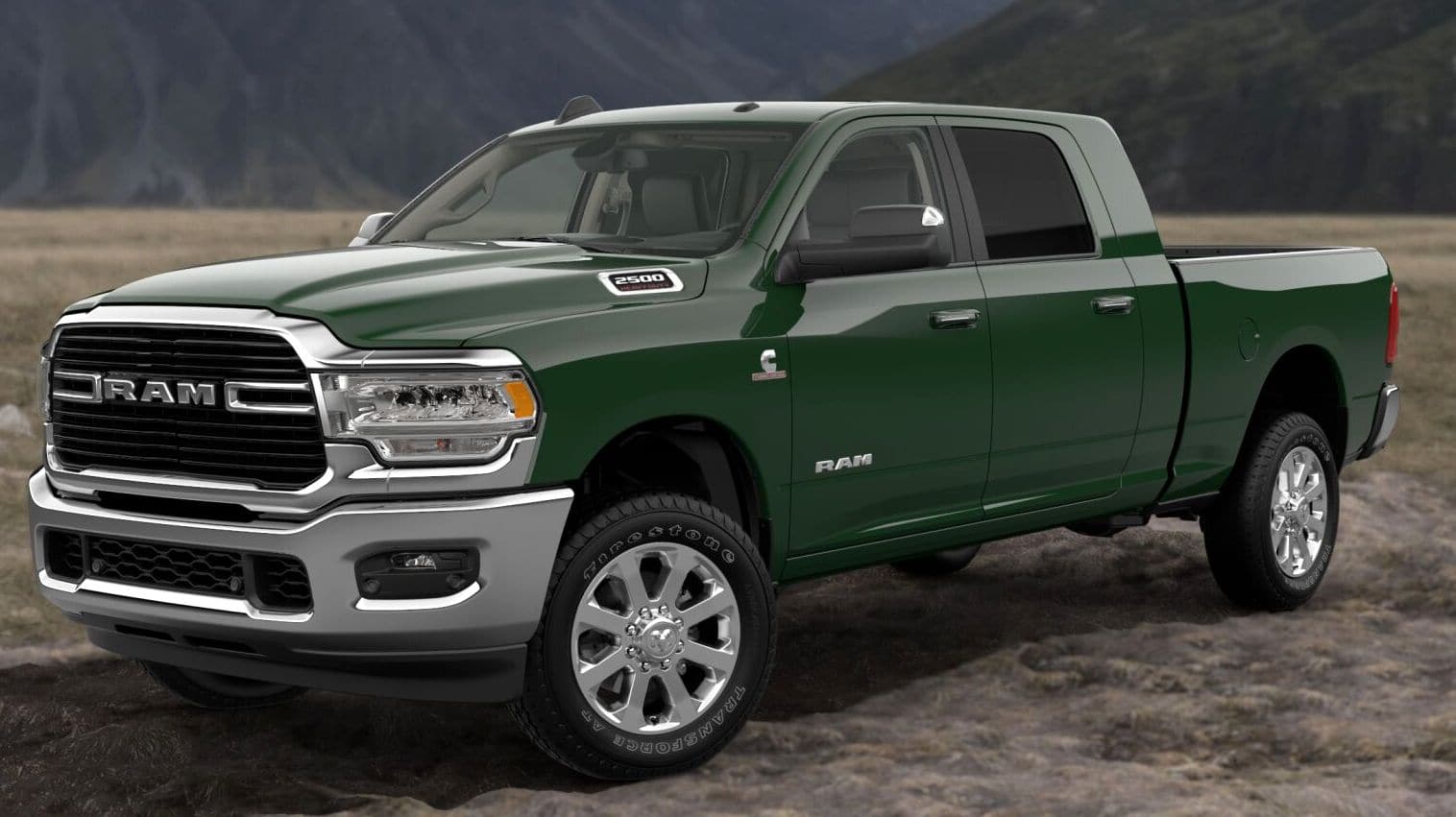 2019 Ram 2500 Black Forest Green Pearl-Coat