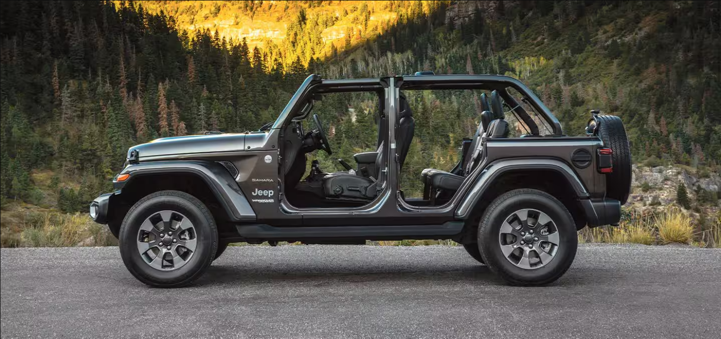 2020 Jeep Wrangler North Edition exterior overhead shot of Hard Top roof