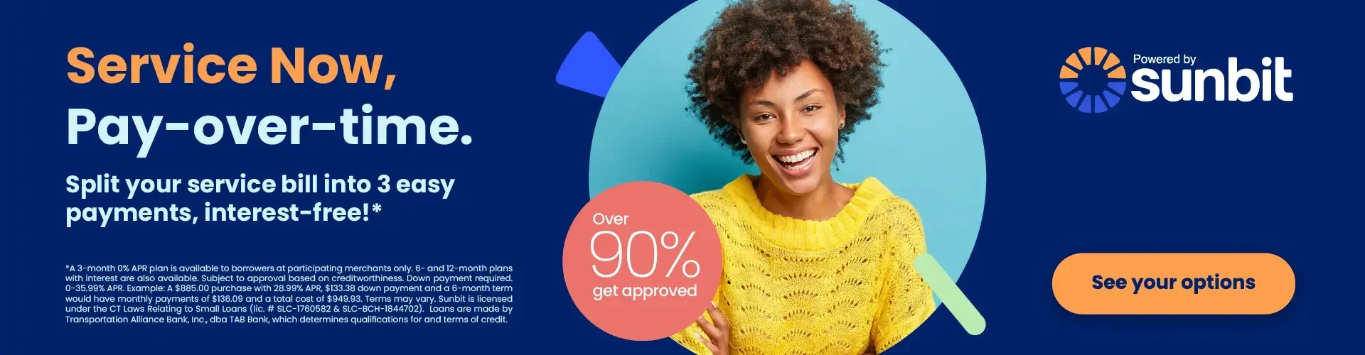 Sunbit: Service Now, Pay-over-time at Eide Ford Mandan