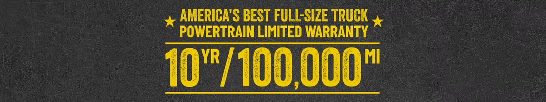 RAM 10 Year/100,000 Powertrain Limited Warranty