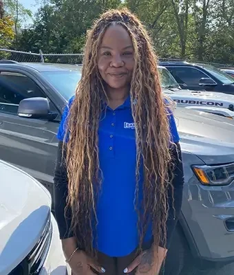 Business Development Agent Chyna Moore in Service at Garavel Chrysler Jeep Dodge RAM