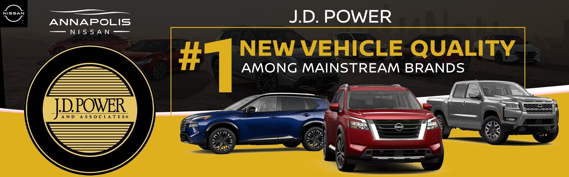 J.D. Power #1 New Vehicle Quality Among Mainstream Brands