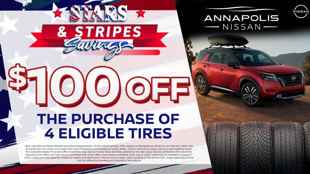 Coupon for $100 Off The Purchase of 4 Eligible Tires