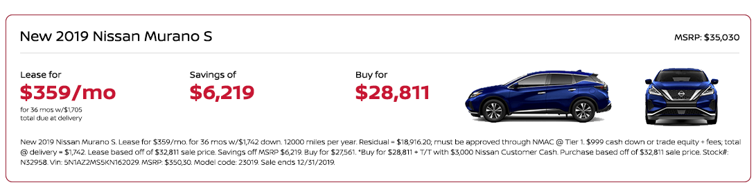 nissan murano special