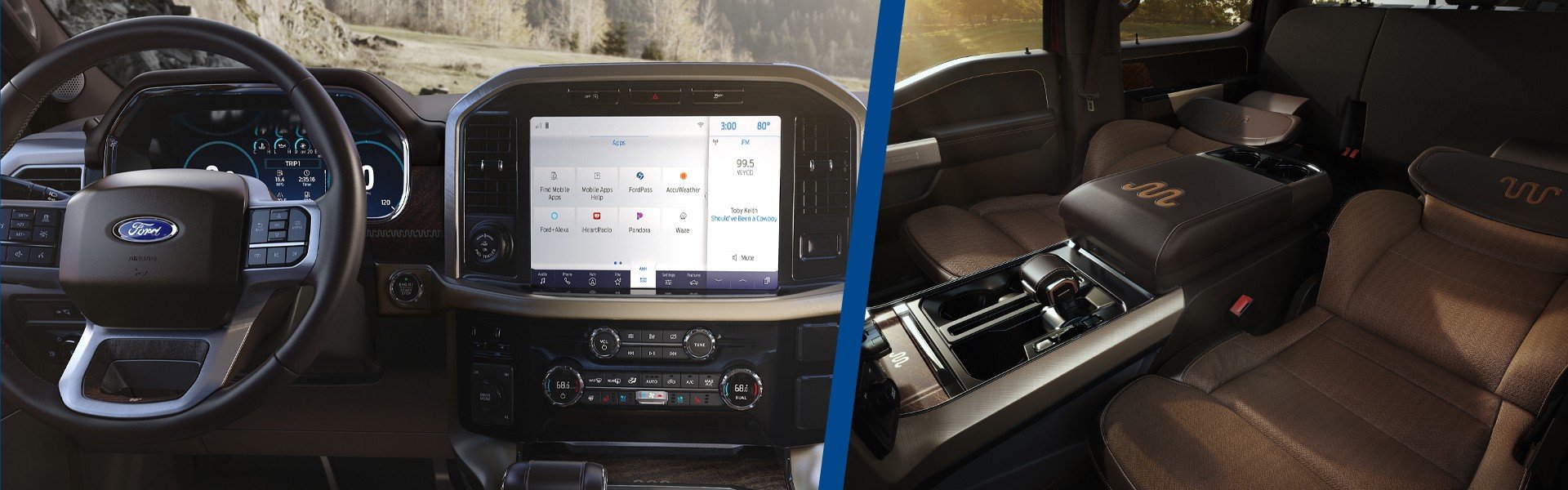 2021 Ford F-150 interior