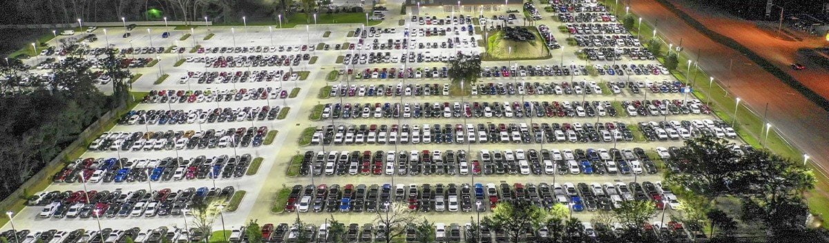 Mullinax Ford from an ariel view