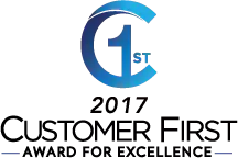 2017 Customer first award of excellence