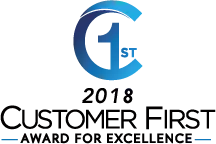 2018 Customer first award of excellence