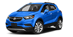 New blue Buick Encore on display at Cable Dahmer Buick GMC in Independence, MO.