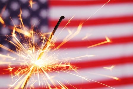 Fourth of July celebration in Westbury, NY.