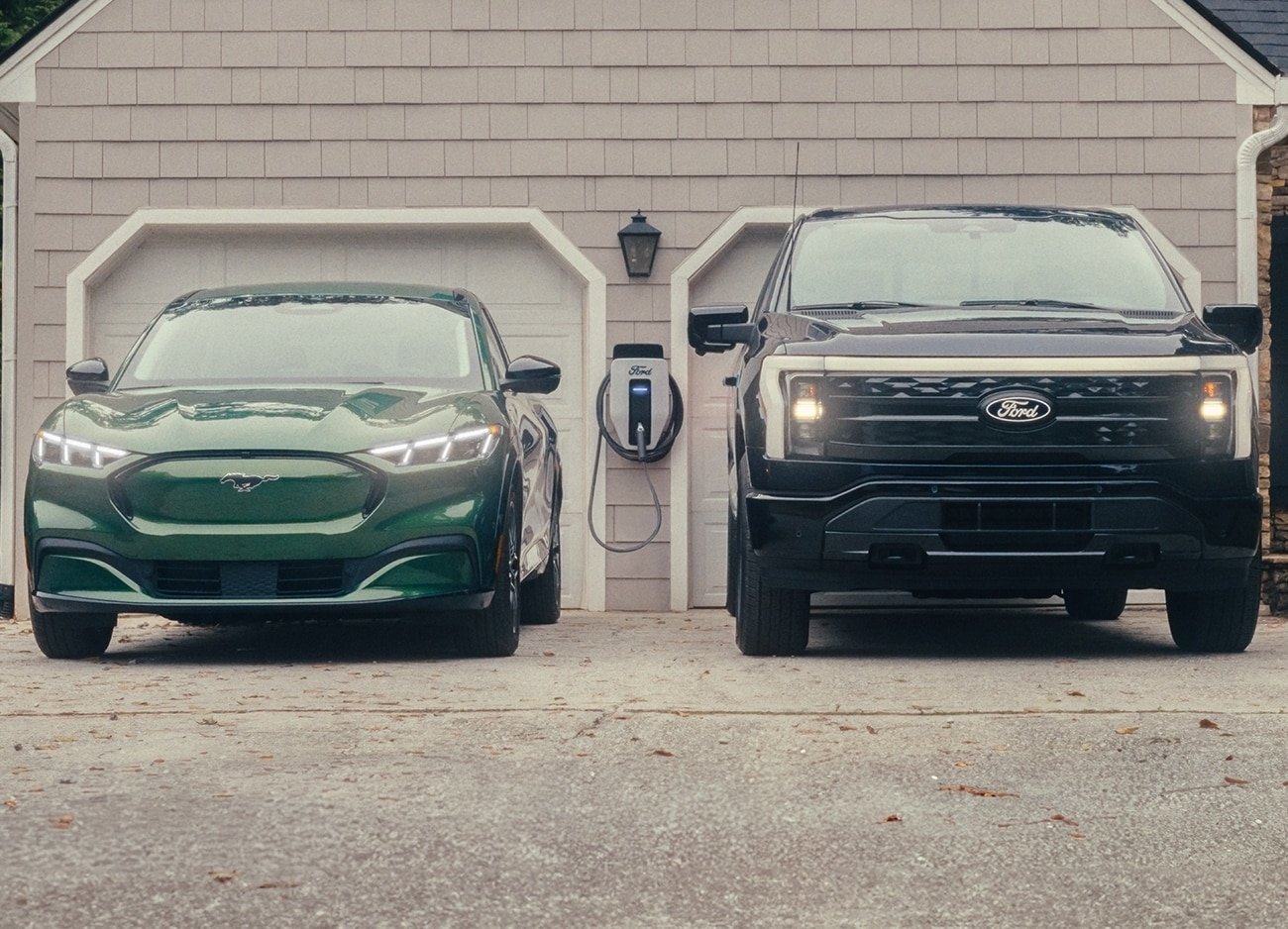 ford mach-e and f-150 lightning electric vehicles