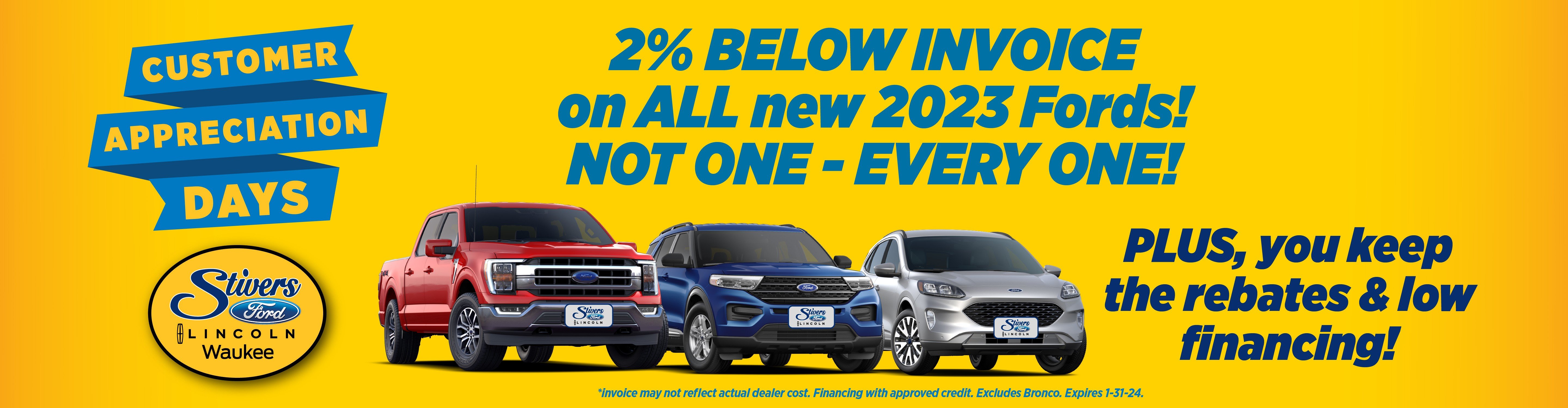 New Car Specials at Stivers Ford Lincoln