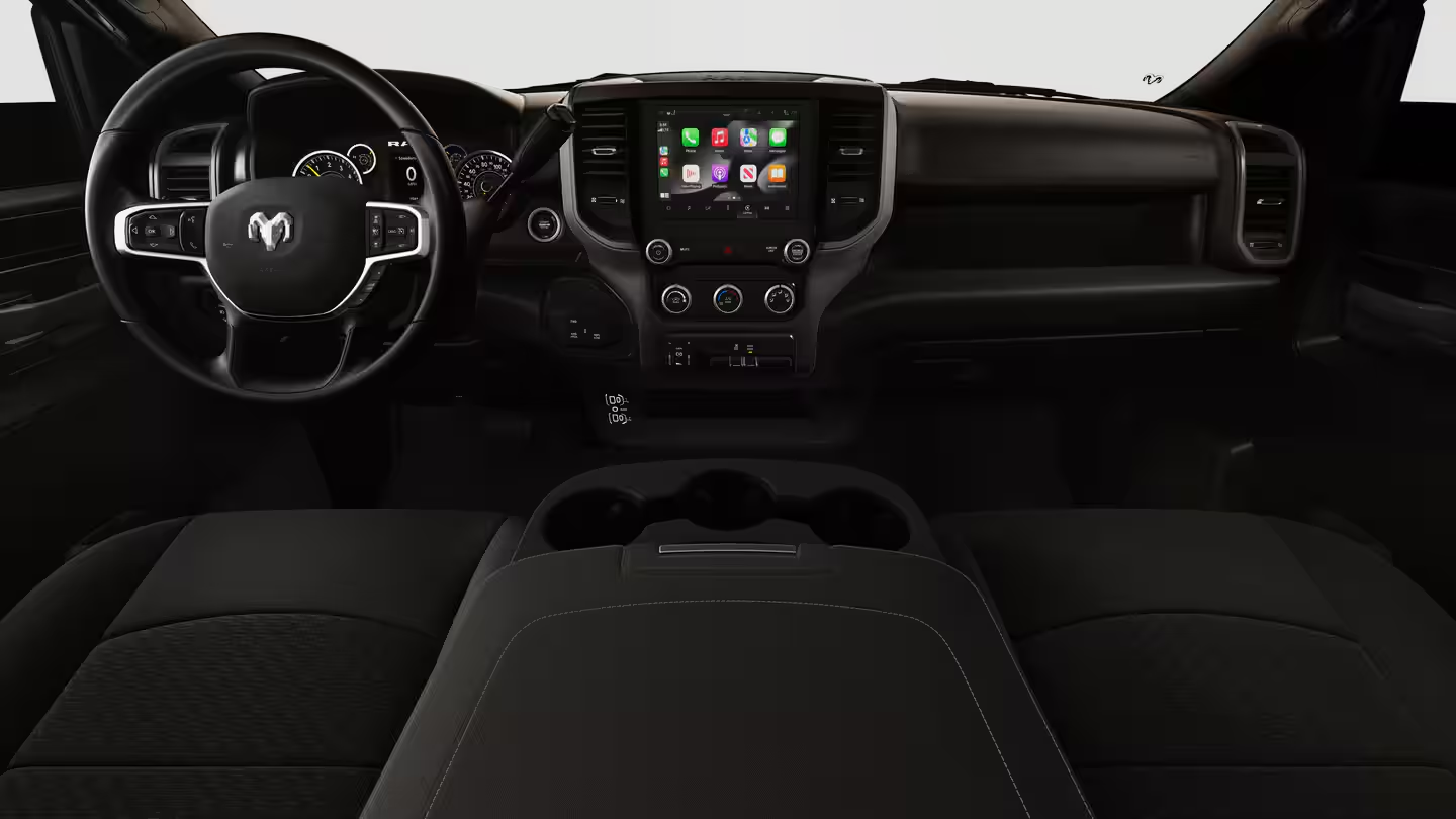 Cloth Bench Seats &mdash; Black Interior