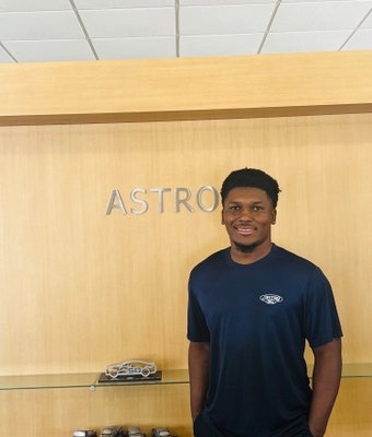 Quick Lane Tech Kolby Packnett in Service at Astro Ford