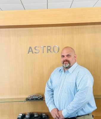 Service Manager Cory Williams in Service at Astro Ford