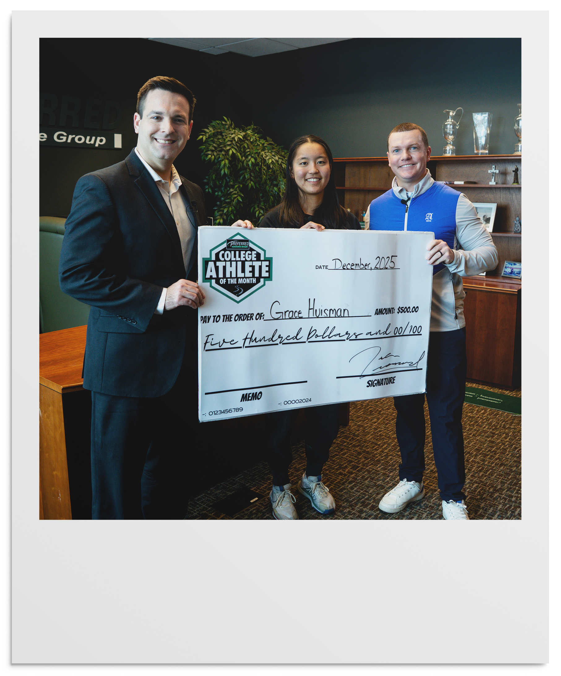 Grace Huisman - College Athlete of the Month