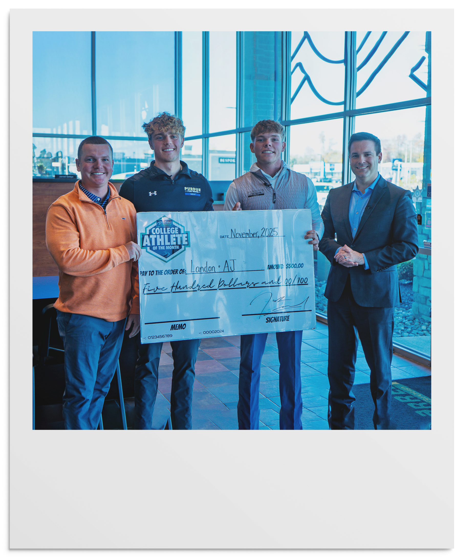 AJ Agnew and Landon Smith - College Athlete of the Month