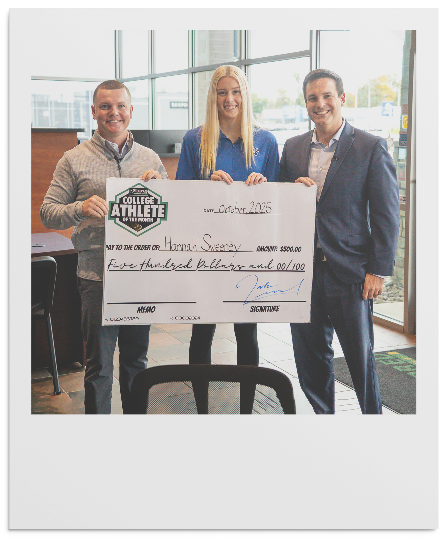 Hannah Sweeney - College Athlete of the Month