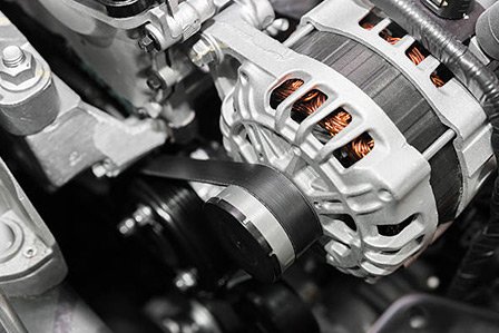 A standard alternator on a car here on Long Island, NY.