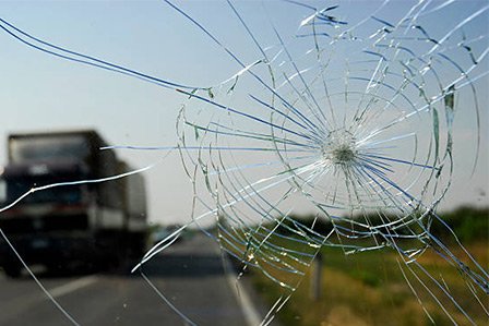 Cracked windshield on a Toyota vehicle here on Long Island, NY.