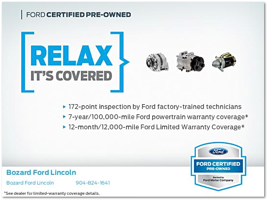 Ford Certified Pre Owned >> Ford Cpo Coverage Bozard Ford Lincoln Ford Certified Pre Owned >> Ford Cpo Coverage Bozard Ford Lincoln