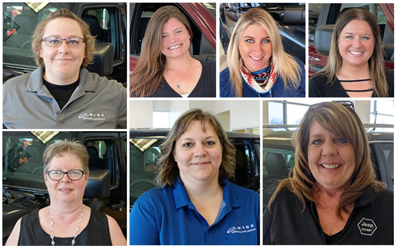 The ladies leading Eide Chrysler Pine City.