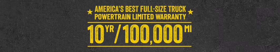 RAM 10 Year/100,000 Powertrain Limited Warranty