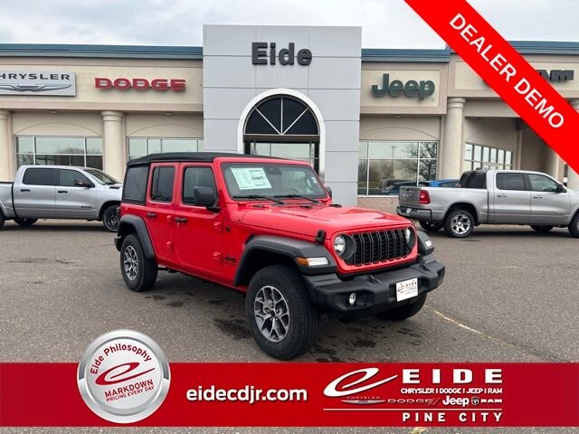Lease this 2024, Red, Jeep, Wrangler, Sport S