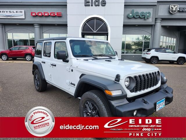 Lease this 2025, White, Jeep, Wrangler, Sport S