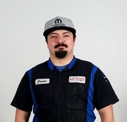 Service Technician Jason Rooker in Service at Eide Chrysler