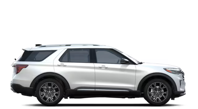 White 2025 Ford Explorer Exterior Side
