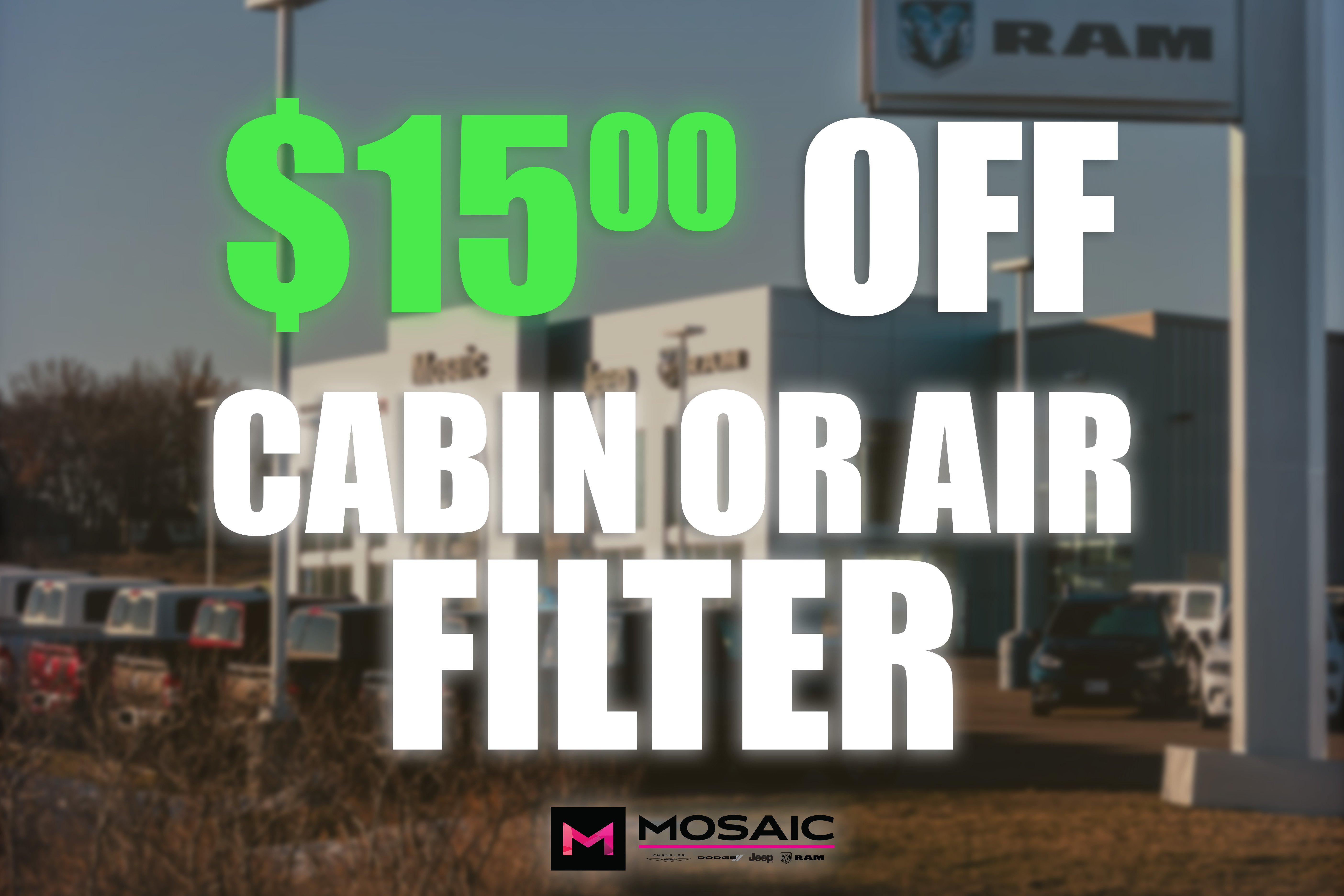 Service Coupons Save Money At Mosaic CDJR Zumbrota in Zumbrota MN