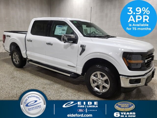 Lease this 2024, White, Ford, F-150, XLT Chrome