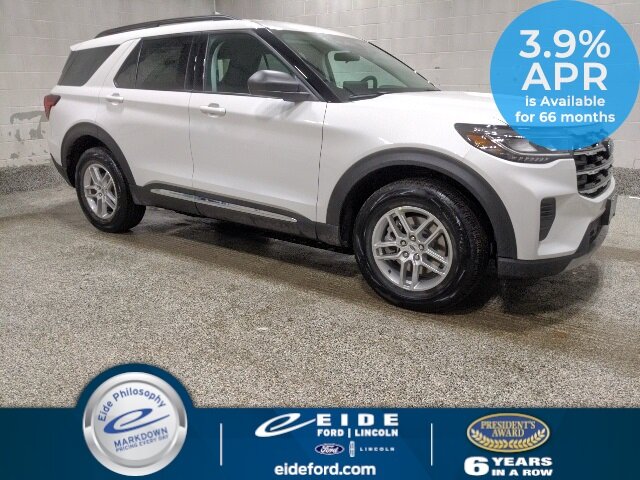 Lease this 2025, White, Ford, Explorer, Active