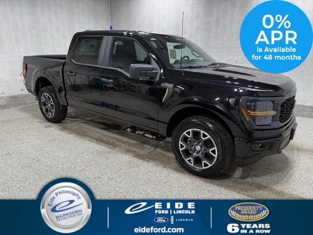Lease this 2025, Black, Ford, F-150, STX