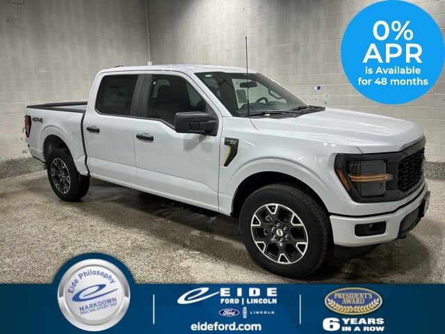 Lease this 2025, White, Ford, F-150, STX