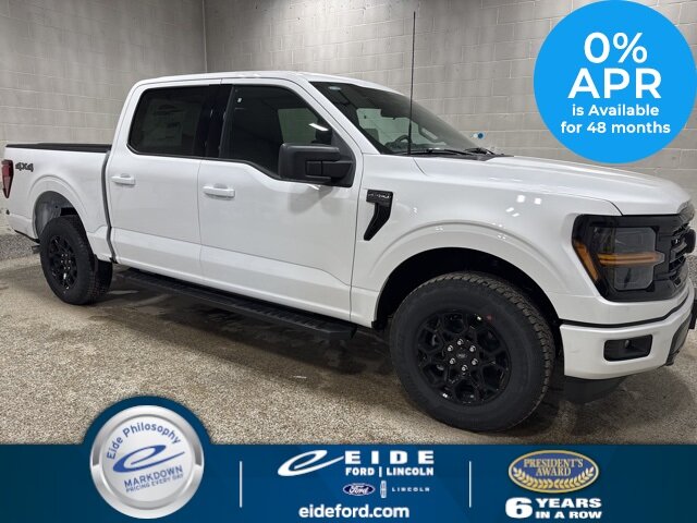 Lease this 2025, White, Ford, F-150, XLT Black Appearance