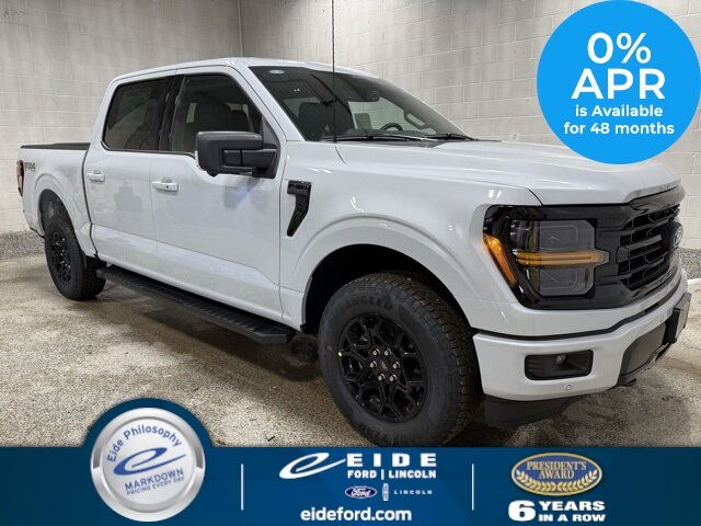 Lease this 2025, White, Ford, F-150, XLT Black Appearance