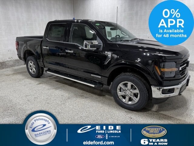 Lease this 2025, Black, Ford, F-150, XLT Chrome