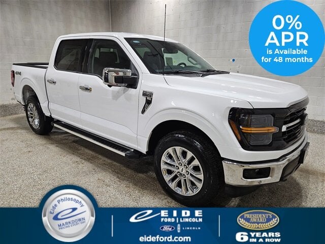 Lease this 2025, White, Ford, F-150, XLT Chrome