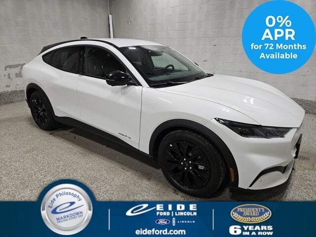 Lease this 2025, White, Ford, Mustang Mach-E, Select