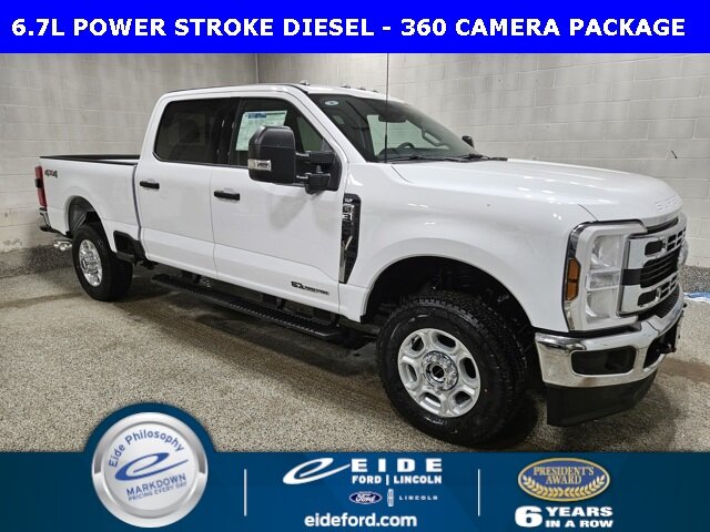 Lease this 2025, White, Ford, Super Duty F-350, SRW XLT