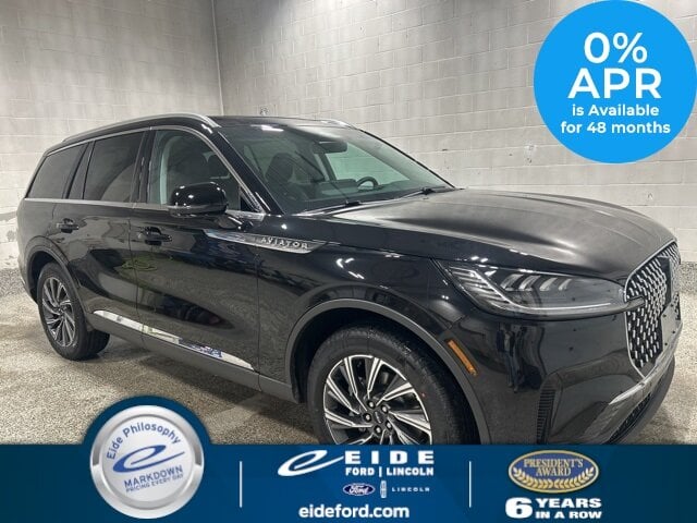 Lease this 2025, Black, Lincoln, Aviator, Premiere